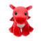 Peluche Dragon rouge 18 cm - miniature