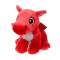 Peluche Dragon rouge 18 cm - miniature variant 1