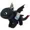Peluche Dragon noir 37x21 cm - miniature