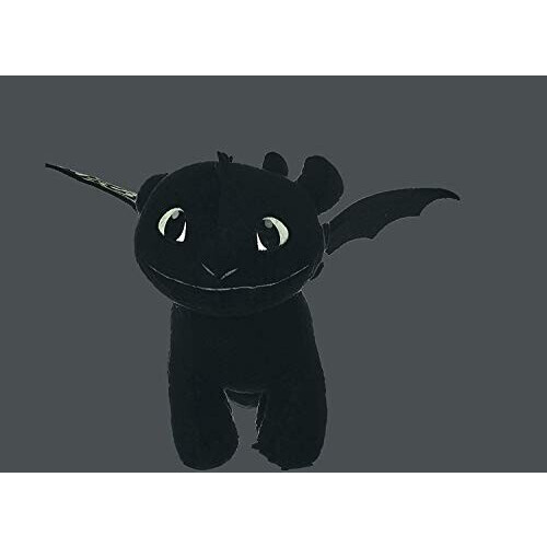 Peluche Dragon noir 37x21 cm variant 1 