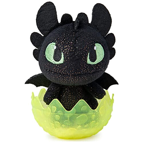 Peluche Dragon noir 10 cm