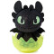Peluche Dragon noir 10 cm - miniature