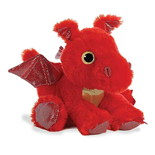 Peluche Dragon rouge 31 cm