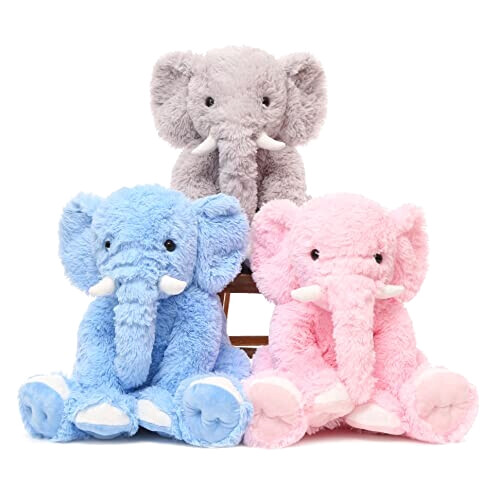 Peluche Éléphant gris 50 cm