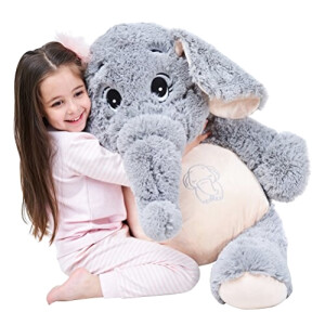 Peluche Éléphant gris 100 cm