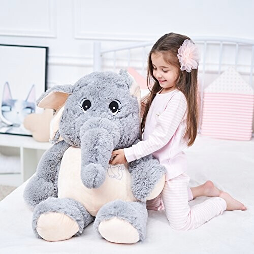 Peluche Éléphant gris 100 cm variant 1 