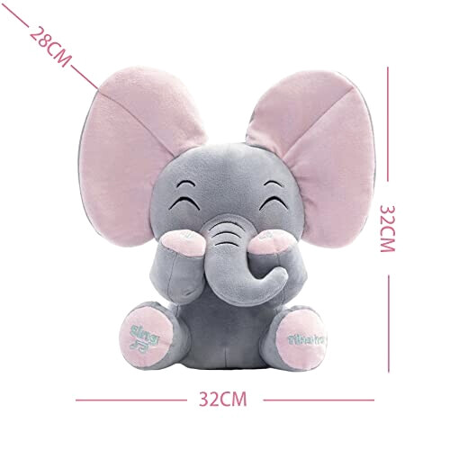 Peluche Éléphant rose variant 2 