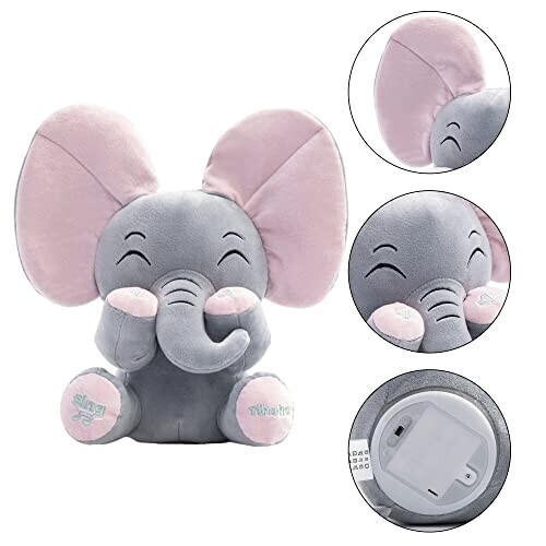 Peluche Éléphant rose variant 3 