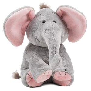 Peluche Éléphant rosé 24x19 cm