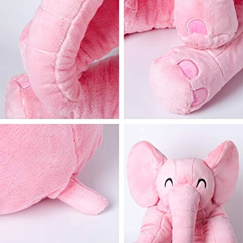 Peluche Éléphant rose 55 cm variant 2 