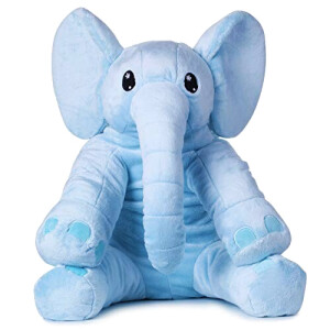 Peluche Éléphant nio (bleu) 55 cm