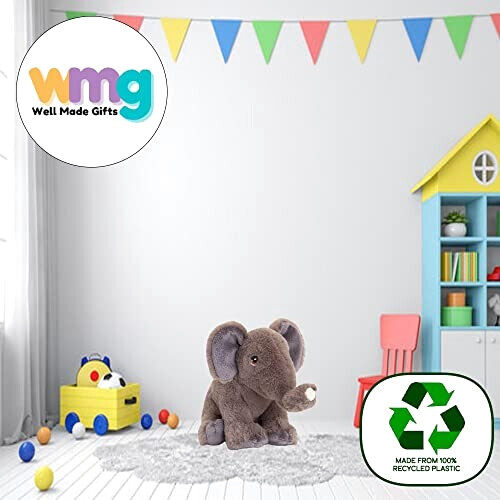 Peluche Éléphant multicolore 25 cm variant 3 