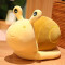 Peluche Escargot jaune 30 cm - miniature