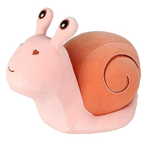 Peluche Escargot rose 38x20 cm