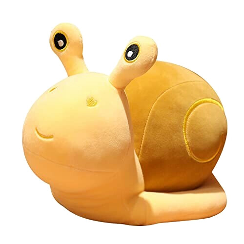 Peluche Escargot jaune 20 cm