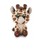 Peluche Girafe beige/marron 15 cm - miniature