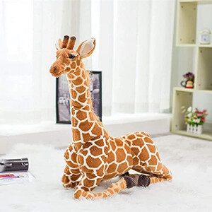 Peluche Girafe jaune brunâtre 120 cm