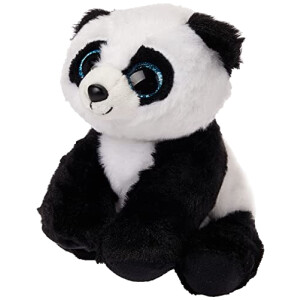 Peluche Hamster blanc/noir 15 cm