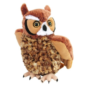 Peluche Hibou brun 30 cm