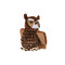 Peluche Hibou brun 30 cm - miniature variant 3