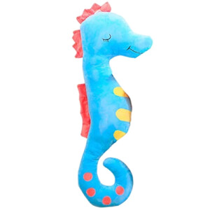 Peluche Hippocampe bleu 60 cm