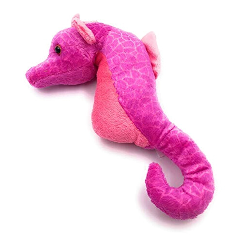 Peluche Hippocampe rose 23 cm