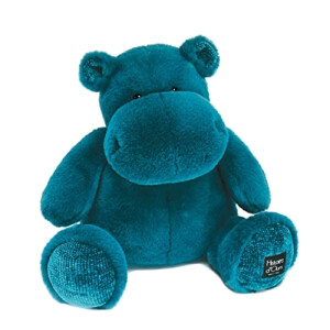 Peluche Hippopotame bleu canard 40 cm