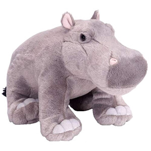 Peluche Hippopotame gris 30 cm