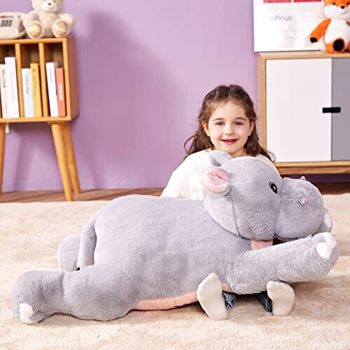 Peluche Hippopotame gris 78 cm variant 0 