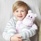 Peluche Hippopotame rose 30x28 cm - miniature variant 1