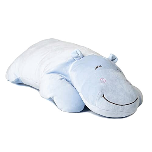 Peluche Hippopotame bleu 60 cm variant 2 