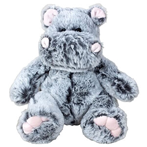 Peluche Hippopotame gris 26 cm