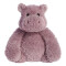 Peluche Hippopotame mauve 27 cm - miniature