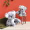 Peluche Koala grise 25 cm - miniature variant 1