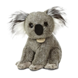 Peluche Koala noir et blanc 23 cm