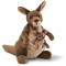 Peluche Kangourou marron 26 cm - miniature