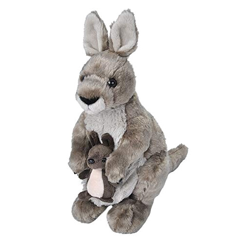 Peluche Kangourou brun 30 cm