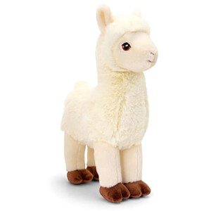 Peluche Lama blanc 25 cm