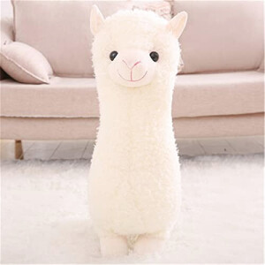 Peluche Lama blanc 28 cm