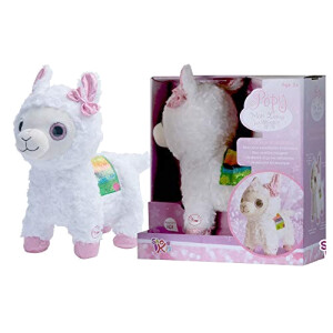 Peluche Lama blanc 30 cm