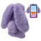 Peluche Lapin violet 15 cm - miniature