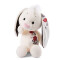 Peluche Lapin blanc/noir 35 cm - miniature