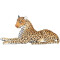 Peluche Léopard marron 110 cm - miniature variant 2