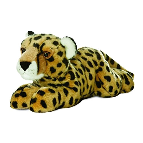 Peluche Léopard marron et noir 30 cm