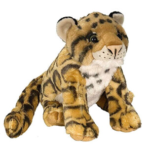 Peluche Léopard noir-marron 30 cm