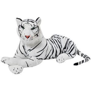 Peluche Léopard blanc 45 cm