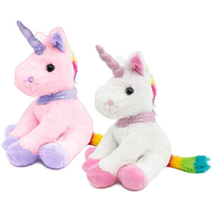 Peluche Licorne blanc 21 cm