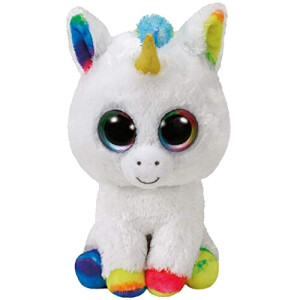 Peluche Licorne multicolore 23 cm