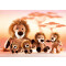 Peluche Lion marron 20x11 cm - miniature variant 1