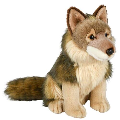 Peluche Loup marron 25 cm